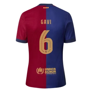 Koop Goedkope FC Barcelona 2024/25 Gavi #6 Thuis tenue Korte Mouwen Online