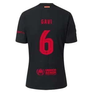 Koop Goedkope FC Barcelona 2024/25 Gavi #6 Uit tenue Korte Mouwen Online