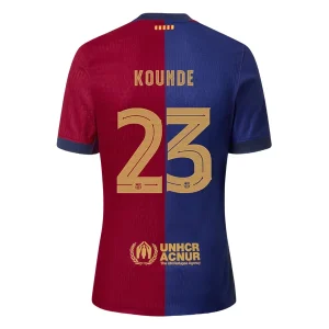 Koop Goedkope FC Barcelona 2024/25 Jules Kounde #23 Thuis tenue Korte Mouwen Online