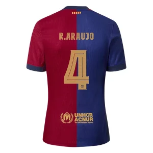 Koop Goedkope FC Barcelona 2024/25 Ronald Araujo #4 Thuis tenue Korte Mouwen Online