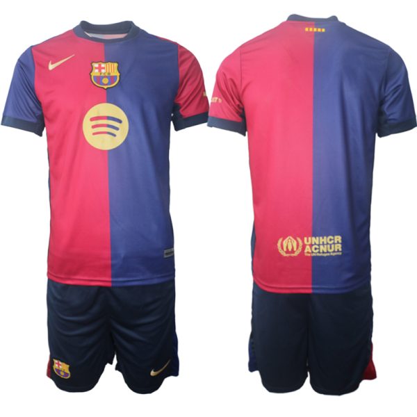 Koop Goedkope FC Barcelona 2024/25 Thuis tenue Korte Mouw (+ Korte broeken) Online