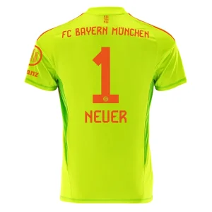 Koop Goedkope FC Bayern München 2024/25 Manuel Neuer #1 Keeper Thuis tenue Korte Mouwen Online