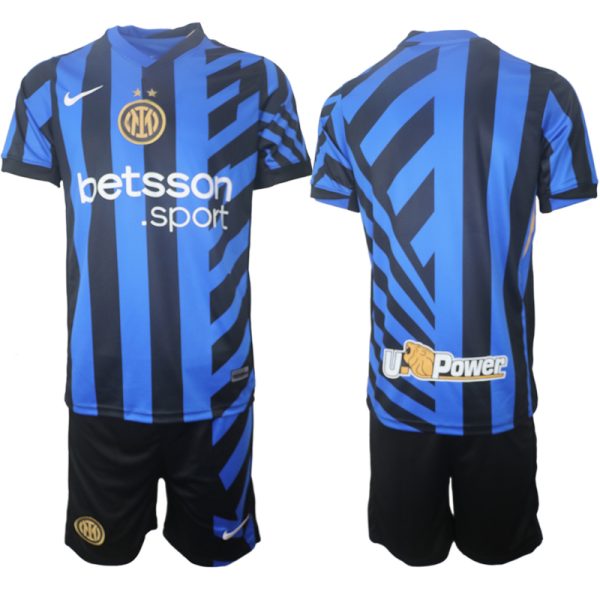 Koop Goedkope Inter Milan 2024/25 Thuis tenue Korte Mouw (+ Korte broeken) Online