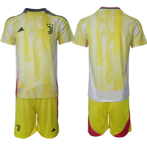 Koop Goedkope Juventus 2024/25 Uit tenue Korte Mouw (+ Korte broeken) Online