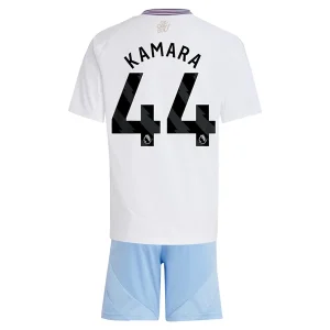 Koop Goedkope Kinder Aston Villa 2024/25 Boubacar Kamara #44 Uit tenue Korte Mouw (+ Korte broeken) Online