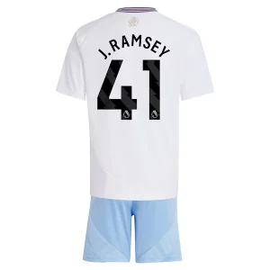 Koop Goedkope Kinder Aston Villa 2024/25 Jacob Ramsey #41 Uit tenue Korte Mouw (+ Korte broeken) Online