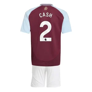 Koop Goedkope Kinder Aston Villa 2024/25 Matty Cash #2 Thuis tenue Korte Mouw (+ Korte broeken) Online