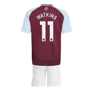 Koop Goedkope Kinder Aston Villa 2024/25 Ollie Watkins #11 Thuis tenue Korte Mouw (+ Korte broeken) Online