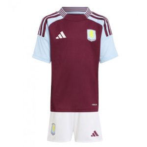 Koop Goedkope Kinder Aston Villa 2024/25 Thuis tenue Korte Mouw (+ Korte broeken) Online