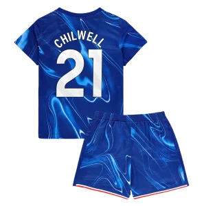 Koop Goedkope Kinder Chelsea 2024/25 Chilwell #21 Thuis tenue Korte Mouw (+ Korte broeken) Online