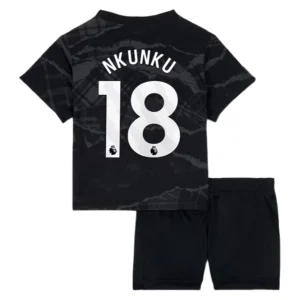 Koop Goedkope Kinder Chelsea 2024/25 Christopher Nkunku #18 Derde tenue Korte Mouw (+ Korte broeken) Online