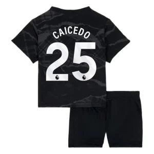 Koop Goedkope Kinder Chelsea 2024/25 Moises Caicedo #25 Derde tenue Korte Mouw (+ Korte broeken) Online