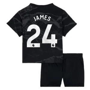 Koop Goedkope Kinder Chelsea 2024/25 Reece James #24 Derde tenue Korte Mouw (+ Korte broeken) Online