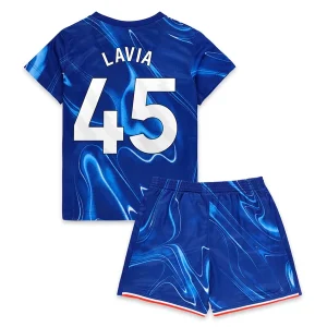 Koop Goedkope Kinder Chelsea 2024/25 Roméo Lavia #45 Thuis tenue Korte Mouw (+ Korte broeken) Online