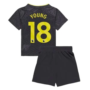 Koop Goedkope Kinder Everton 2024/25 Ashley Young #18 Uit tenue Korte Mouw (+ Korte broeken) Online