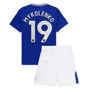 Koop Goedkope Kinder Everton 2024/25 Vitaliy Mykolenko #19 Thuis tenue Korte Mouw (+ Korte broeken) Online