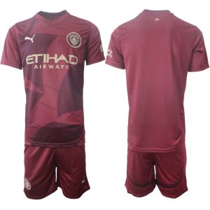 Koop Goedkope Manchester City 2024/25 Derde tenue Korte Mouw (+ Korte broeken) Online