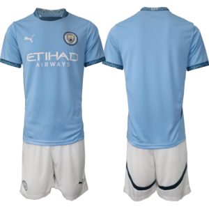 Koop Goedkope Manchester City 2024/25 Thuis tenue Korte Mouw (+ Korte broeken) Online