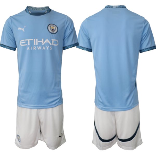 Koop Goedkope Manchester City 2024/25 Thuis tenue Korte Mouw (+ Korte broeken) Online