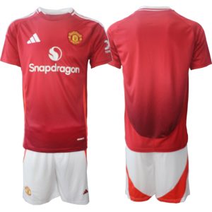 Koop Goedkope Manchester United 2024/25 Thuis tenue Korte Mouw (+ Korte broeken) Online