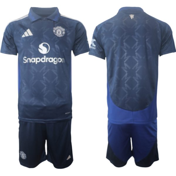 Koop Goedkope Manchester United 2024/25 Uit tenue Korte Mouw (+ Korte broeken) Online