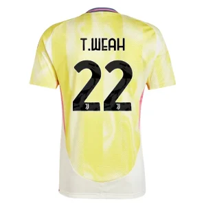 Koop Juventus 2024/25 Timothy Weah #22 Uit tenue met korte mouwen online