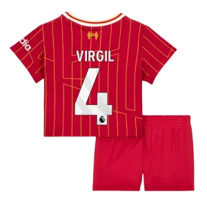 Koop Kinder Liverpool 2024/25 Virgil van Dijk #4 Thuis tenue met Korte Mouw (+ Korte broeken) Online