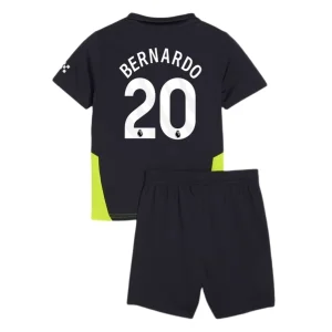 Koop Kinder Manchester City 2024/25 Bernardo Silva #20 Uit tenue met Korte Mouw (+ Korte broeken) Online