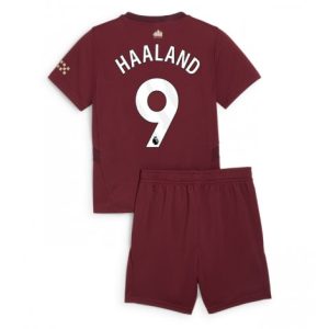 Koop Kinder Manchester City 2024/25 Erling Haaland #9 Derde tenue met Korte Mouw (+ Korte broeken) Online