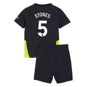 Koop Kinder Manchester City 2024/25 John Stones #5 Uit tenue met Korte Mouw (+ Korte broeken) Online