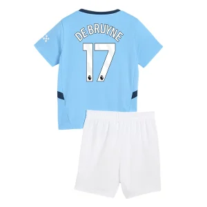 Koop Kinder Manchester City 2024/25 Kevin De Bruyne #17 Thuis tenue met Korte Mouw (+ Korte broeken) Online