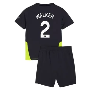 Koop Kinder Manchester City 2024/25 Kyle Walker #2 Uit tenue met Korte Mouw (+ Korte broeken) Online