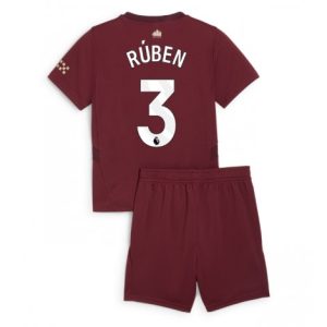 Koop Kinder Manchester City 2024/25 Ruben Dias #3 Derde tenue met Korte Mouw (+ Korte broeken) Online