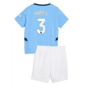 Koop Kinder Manchester City 2024/25 Ruben Dias #3 Thuis tenue met Korte Mouw (+ Korte broeken) Online