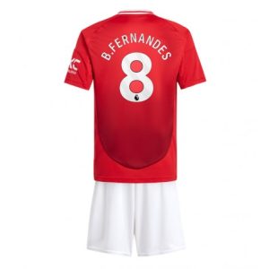 Koop Kinder Manchester United 2024/25 Bruno Fernandes #8 Thuis tenue met Korte Mouw (+ Korte broeken) Online