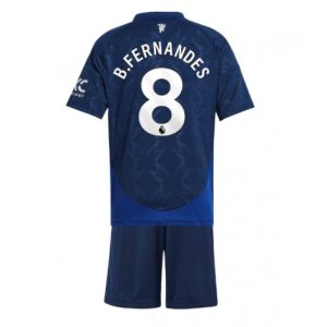 Koop Kinder Manchester United 2024/25 Bruno Fernandes #8 Uit tenue met Korte Mouw (+ Korte broeken) Online