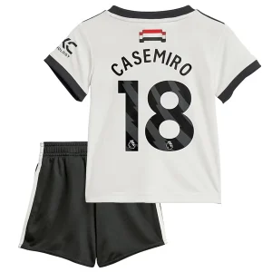 Koop Kinder Manchester United 2024/25 Casemiro #18 Derde tenue met Korte Mouw (+ Korte broeken) Online