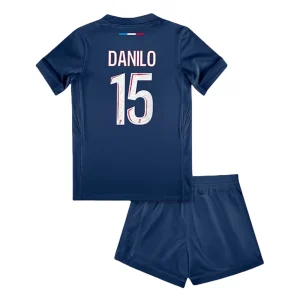 Koop Kinder Paris Saint-Germain 2024/25 Danilo Pereira #15 Thuis tenue met Korte Mouw (+ Korte broeken) Online