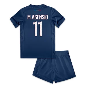 Koop Kinder Paris Saint-Germain 2024/25 Marco Asensio #11 Thuis tenue met Korte Mouw (+ Korte broeken) Online