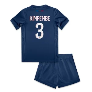 Koop Kinder Paris Saint-Germain 2024/25 Presnel Kimpembe #3 Thuis tenue met Korte Mouw (+ Korte broeken) Online