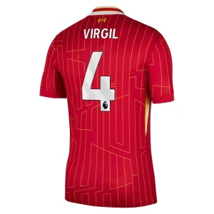 Koop Liverpool 2024/25 Virgil van Dijk #4 Thuis tenue met korte mouwen online