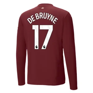 Koop Manchester City 2024/25 Kevin De Bruyne #17 Derde tenue met lange mouwen online