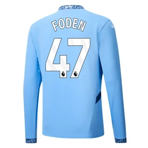 Koop Manchester City 2024/25 Phil Foden #47 Thuis tenue met lange mouwen online