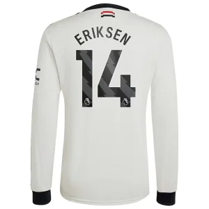 Koop Manchester United 2024/25 Christian Eriksen #14 Derde tenue met lange mouwen online