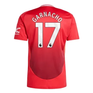 Koop Manchester United 2024/25 Garnacho #17 Thuis tenue met korte mouwen online