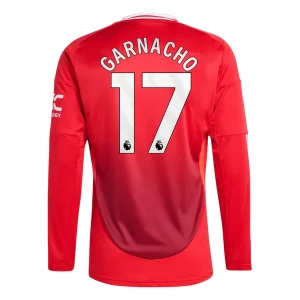 Koop Manchester United 2024/25 Garnacho #17 Thuis tenue met lange mouwen online