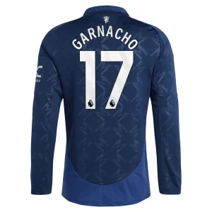 Koop Manchester United 2024/25 Garnacho #17 Uit tenue met lange mouwen online