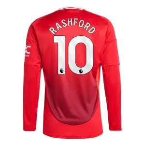 Koop Manchester United 2024/25 Marcus Rashford #10 Thuis tenue met lange mouwen online