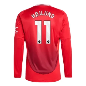 Koop Manchester United 2024/25 Rasmus Højlund #11 Thuis tenue met lange mouwen online