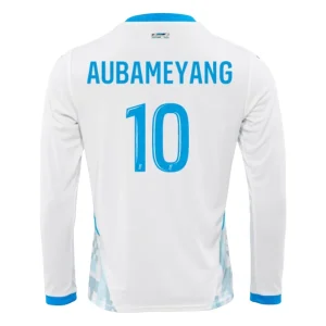 Koop Olympique de Marseille 2024/25 Pierre-Emerick Aubameyang #10 Thuis tenue met lange mouwen online